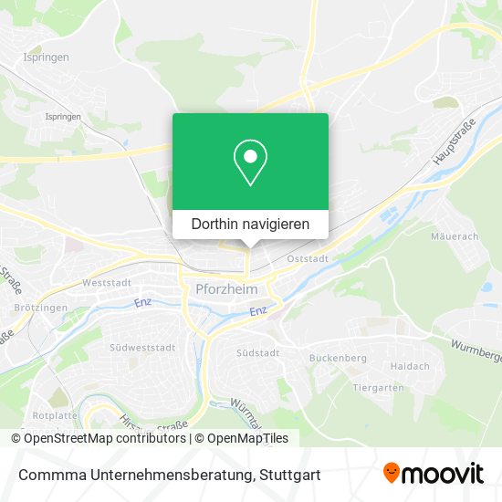 Commma Unternehmensberatung Karte