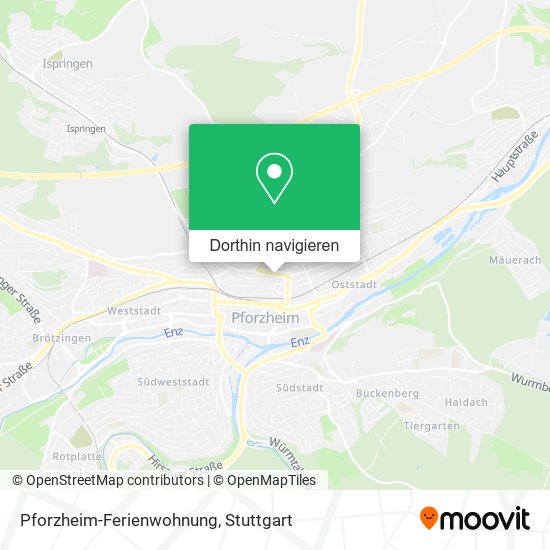 Pforzheim-Ferienwohnung Karte