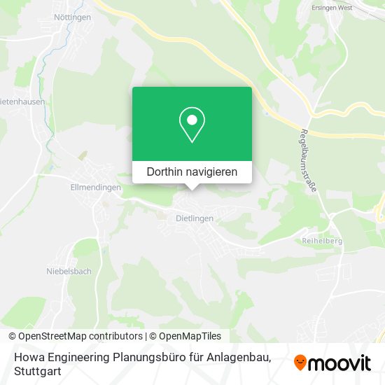 Howa Engineering Planungsbüro für Anlagenbau Karte