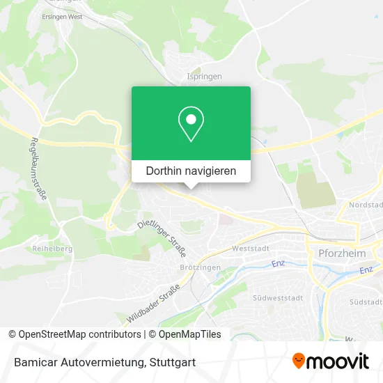 Bamicar Autovermietung Karte