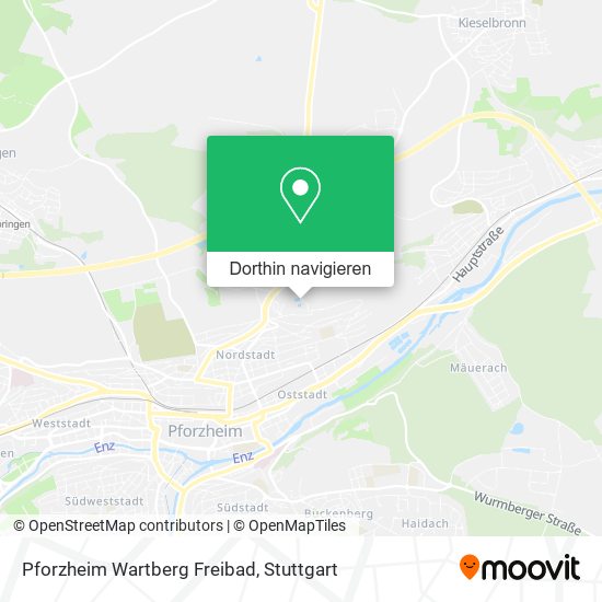 Pforzheim Wartberg Freibad Karte