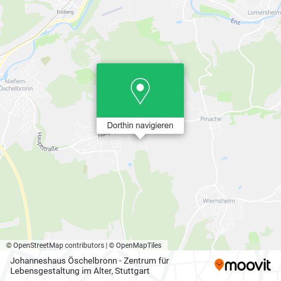 Johanneshaus Öschelbronn - Zentrum für Lebensgestaltung im Alter Karte