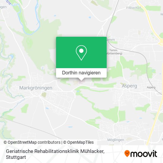 Geriatrische Rehabilitationsklinik Mühlacker Karte