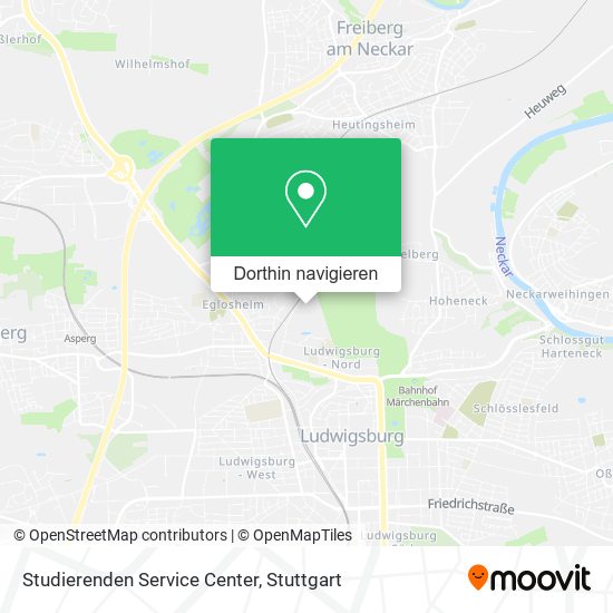 Studierenden Service Center Karte