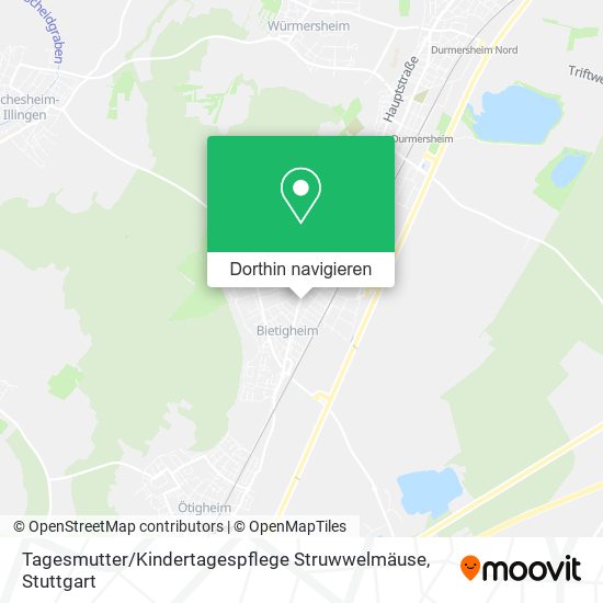 Tagesmutter / Kindertagespflege Struwwelmäuse Karte