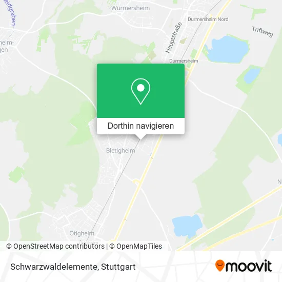 Schwarzwaldelemente Karte