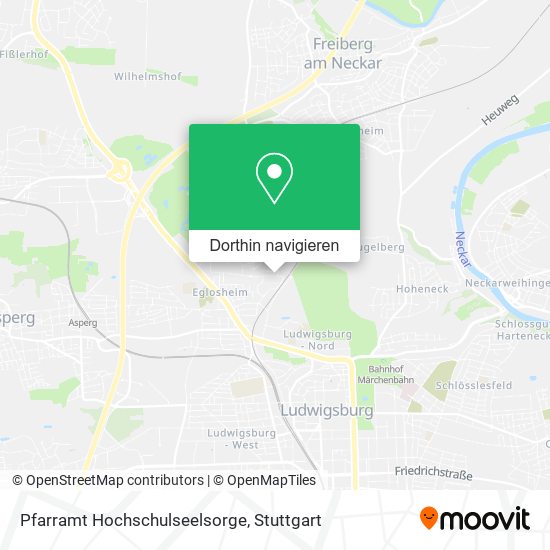 Pfarramt Hochschulseelsorge Karte
