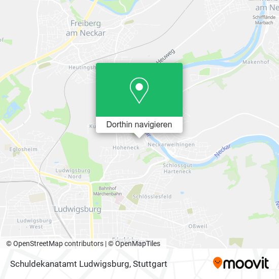 Schuldekanatamt Ludwigsburg Karte