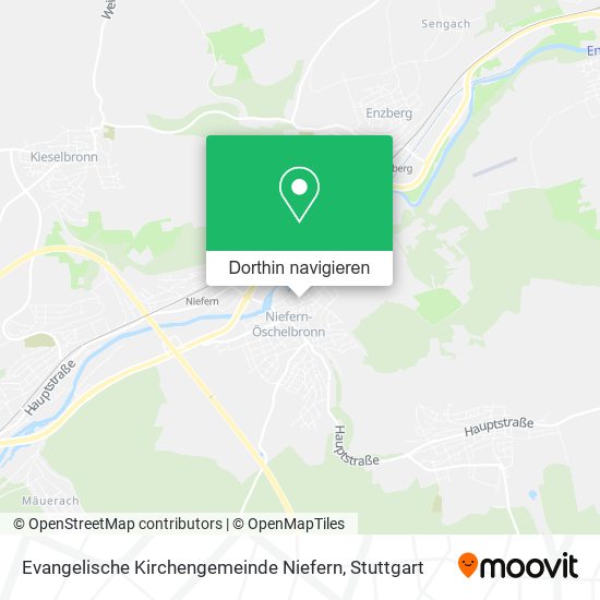 Evangelische Kirchengemeinde Niefern Karte