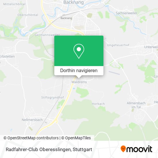 Radfahrer-Club Oberesslingen Karte