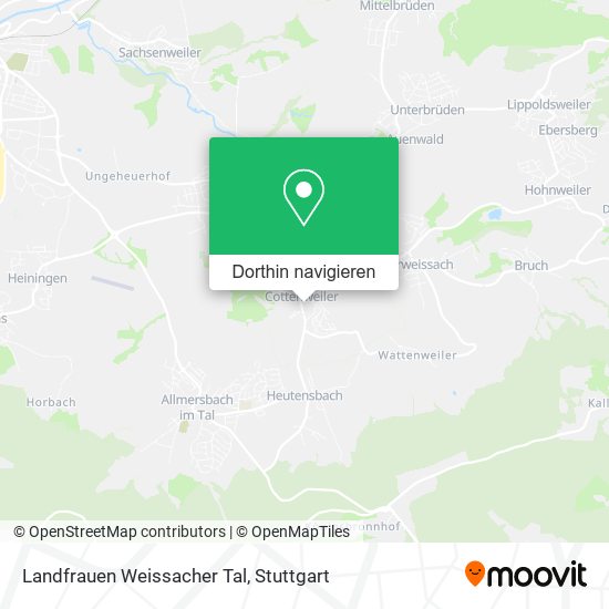 Landfrauen Weissacher Tal Karte