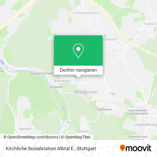 Kirchliche Sozialstation Albtal E. Karte