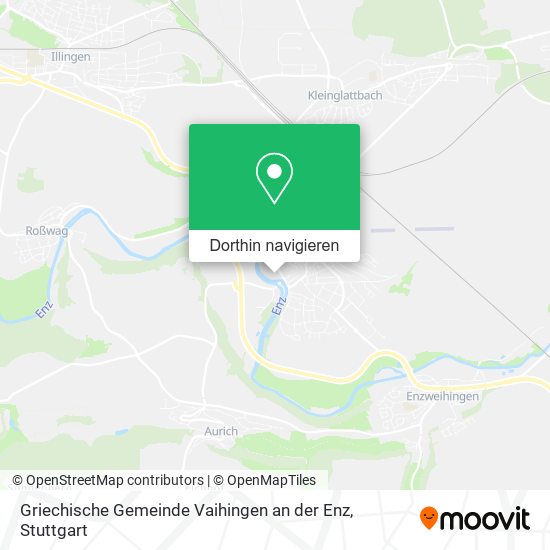 Griechische Gemeinde Vaihingen an der Enz Karte