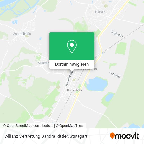 Allianz Vertretung Sandra Rittler Karte