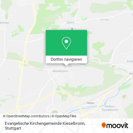 Evangelische Kirchengemeinde Kieselbronn Karte