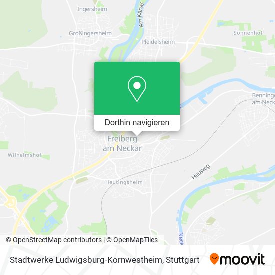 Stadtwerke Ludwigsburg-Kornwestheim Karte