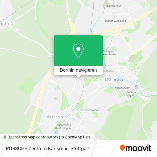 PORSCHE Zentrum Karlsruhe Karte