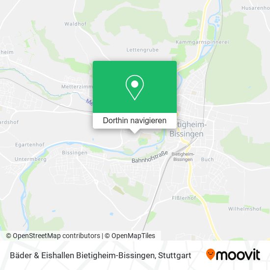 Bäder & Eishallen Bietigheim-Bissingen Karte
