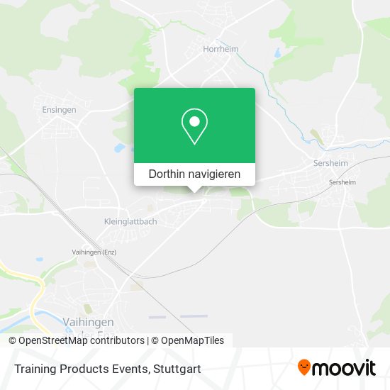 Training Products Events Karte