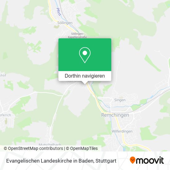 Evangelischen Landeskirche in Baden Karte