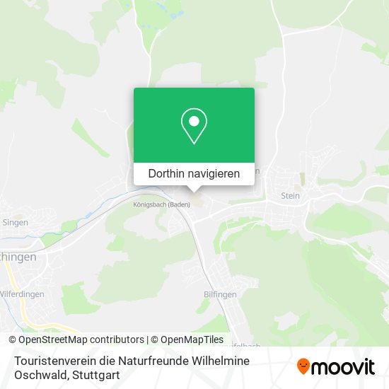 Touristenverein die Naturfreunde Wilhelmine Oschwald Karte