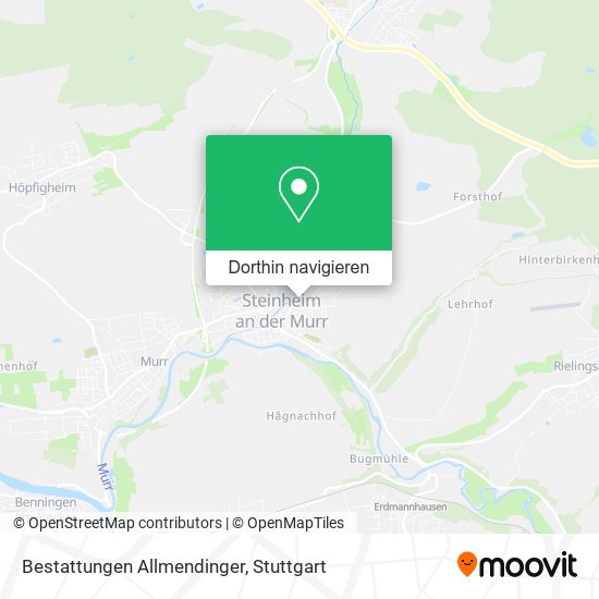 Bestattungen Allmendinger Karte