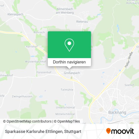 Sparkasse Karlsruhe Ettlingen Karte