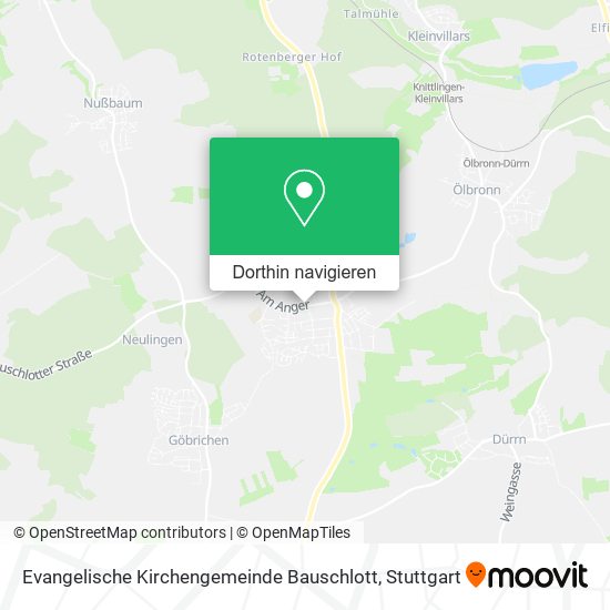 Evangelische Kirchengemeinde Bauschlott Karte
