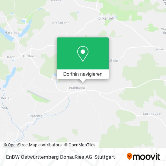 EnBW Ostwürttemberg DonauRies AG Karte