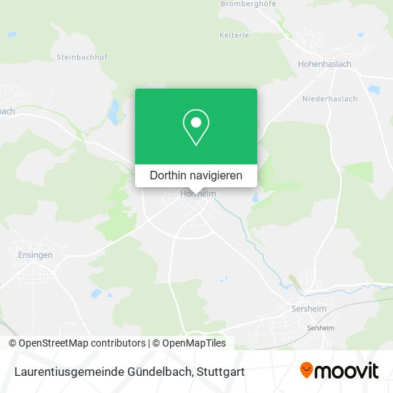 Laurentiusgemeinde Gündelbach Karte