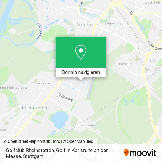 Golfclub Rheinstetten, Golf in Karlsruhe an der Messe Karte
