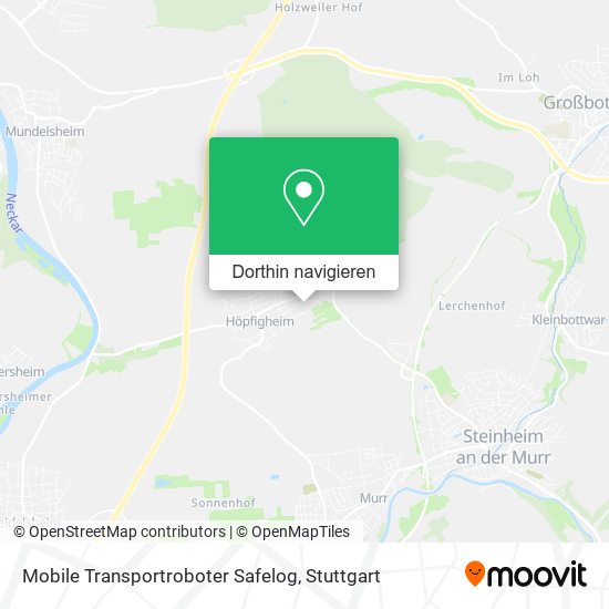 Mobile Transportroboter Safelog Karte