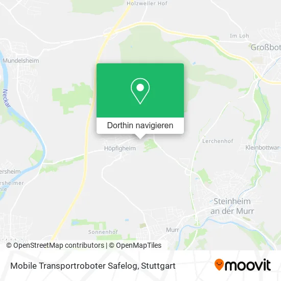 Mobile Transportroboter Safelog Karte