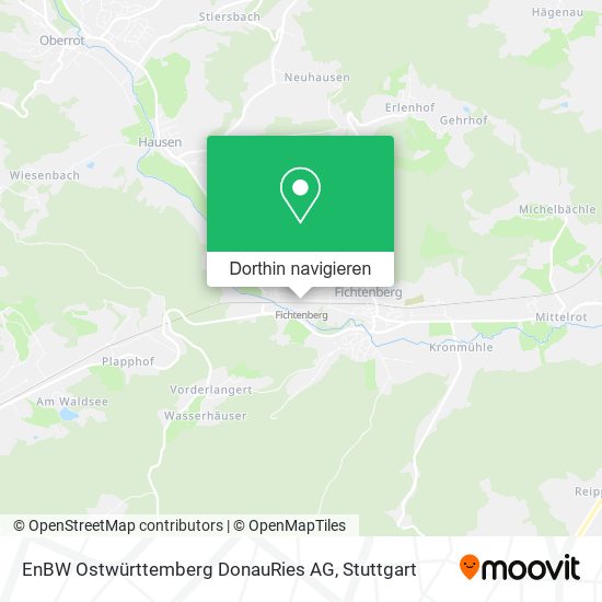 EnBW Ostwürttemberg DonauRies AG Karte