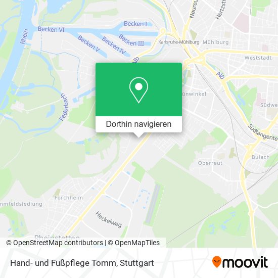 Hand- und Fußpflege Tomm Karte