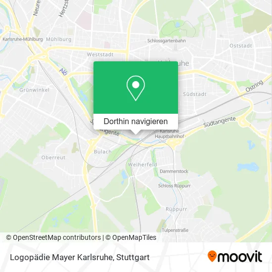 Logopädie Mayer Karlsruhe Karte