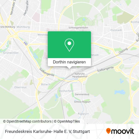 Freundeskreis Karlsruhe- Halle E. V Karte