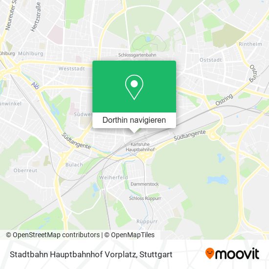 Stadtbahn Hauptbahnhof Vorplatz Karte