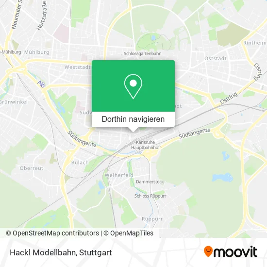 Hackl Modellbahn Karte