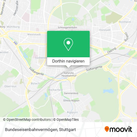 Bundeseisenbahnvermögen Karte