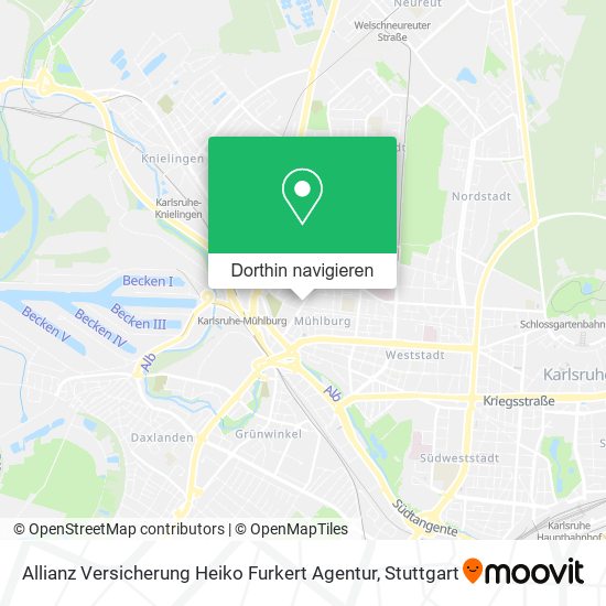 Allianz Versicherung Heiko Furkert Agentur Karte