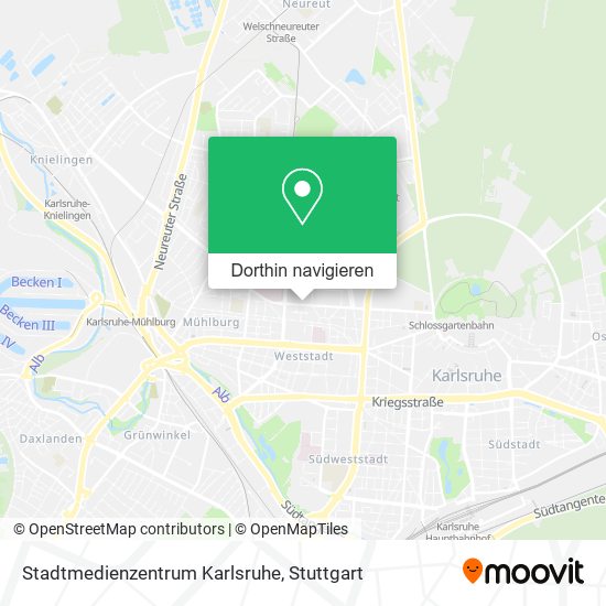Stadtmedienzentrum Karlsruhe Karte