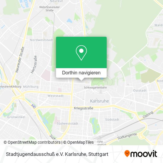 Stadtjugendausschuß e.V. Karlsruhe Karte