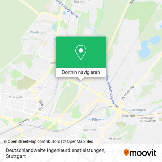 Deutschlandweite Ingenieurdienstleistungen Karte