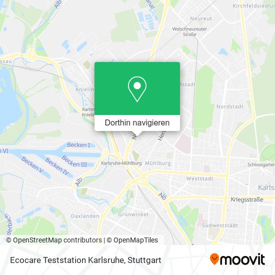 Ecocare Teststation Karlsruhe Karte