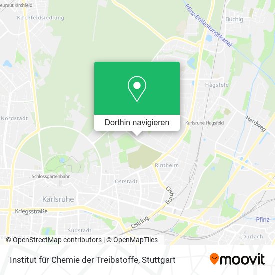 Institut für Chemie der Treibstoffe Karte