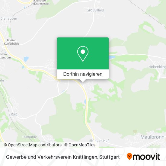 Gewerbe und Verkehrsverein Knittlingen Karte