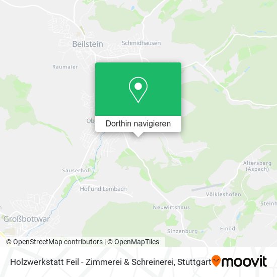 Holzwerkstatt Feil - Zimmerei & Schreinerei Karte