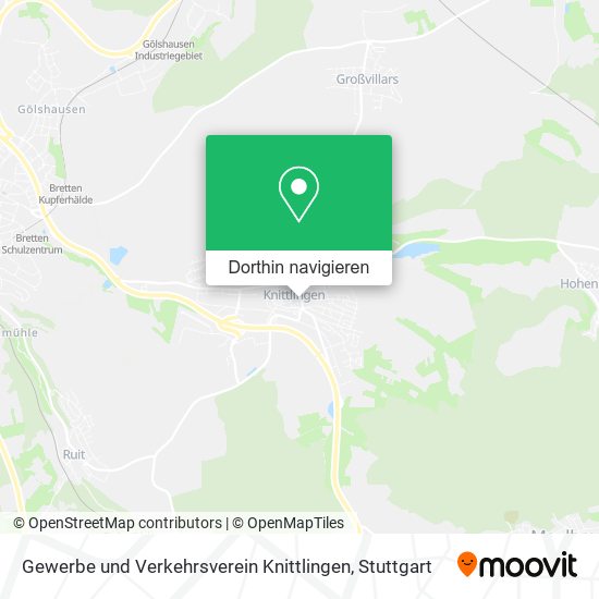 Gewerbe und Verkehrsverein Knittlingen Karte