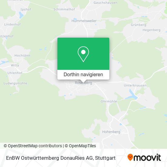 EnBW Ostwürttemberg DonauRies AG Karte